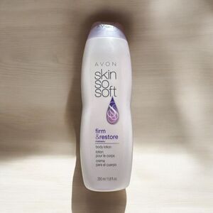 Avon Skin So Soft Firm & Restore Body Lotion - Cream and Purple